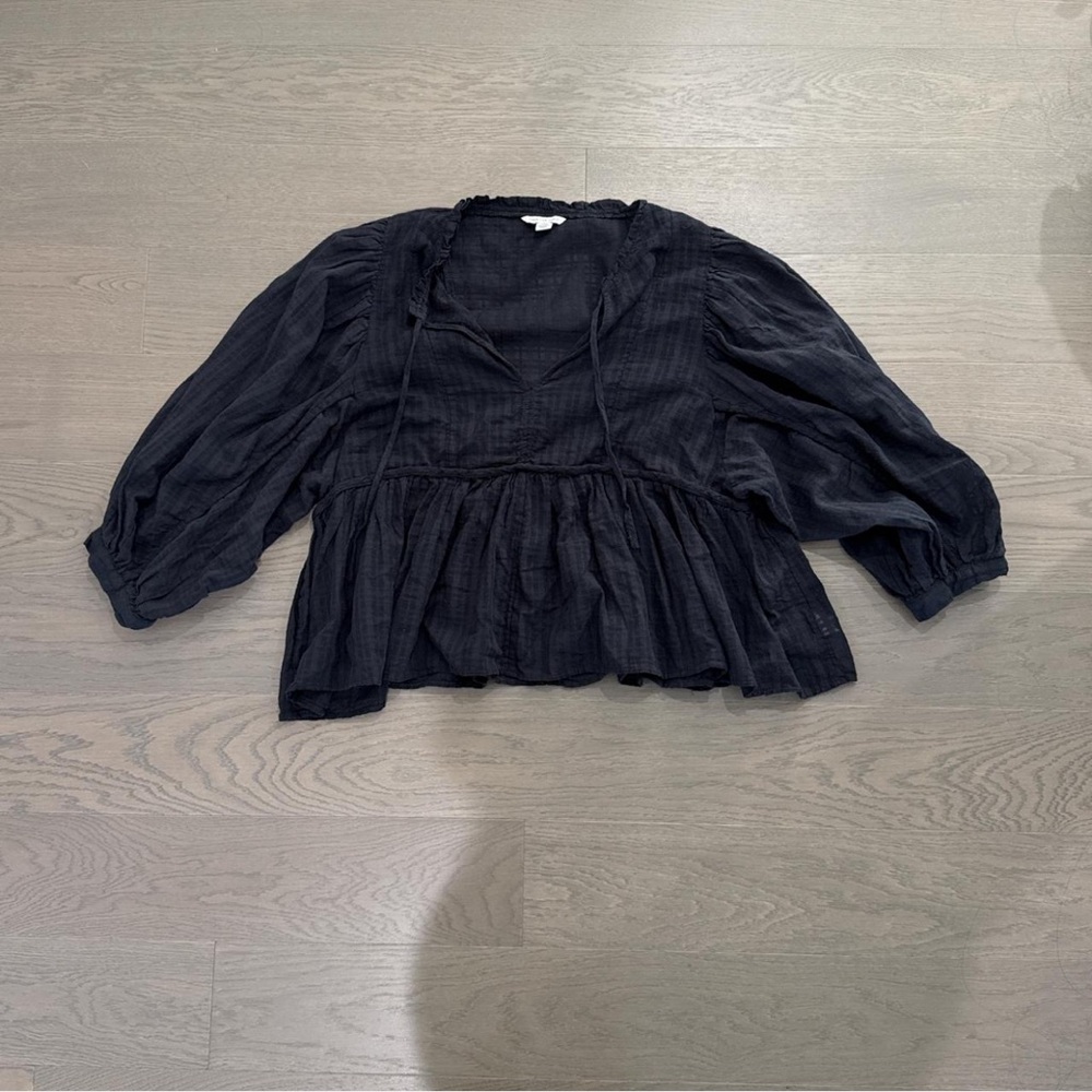 American Eagle Long Sleeve Peasant Blouse